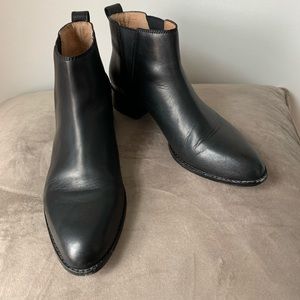 Madewell the Carina Ankle Boot Black booties Sz 7